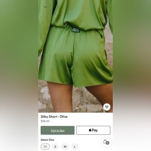 Daily drills silky shorts olive